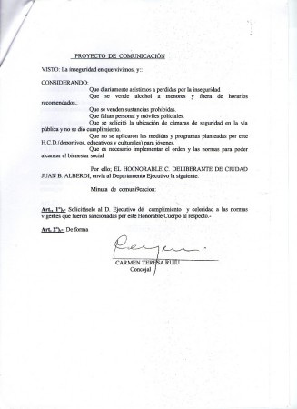 Proyecto de comunicación
